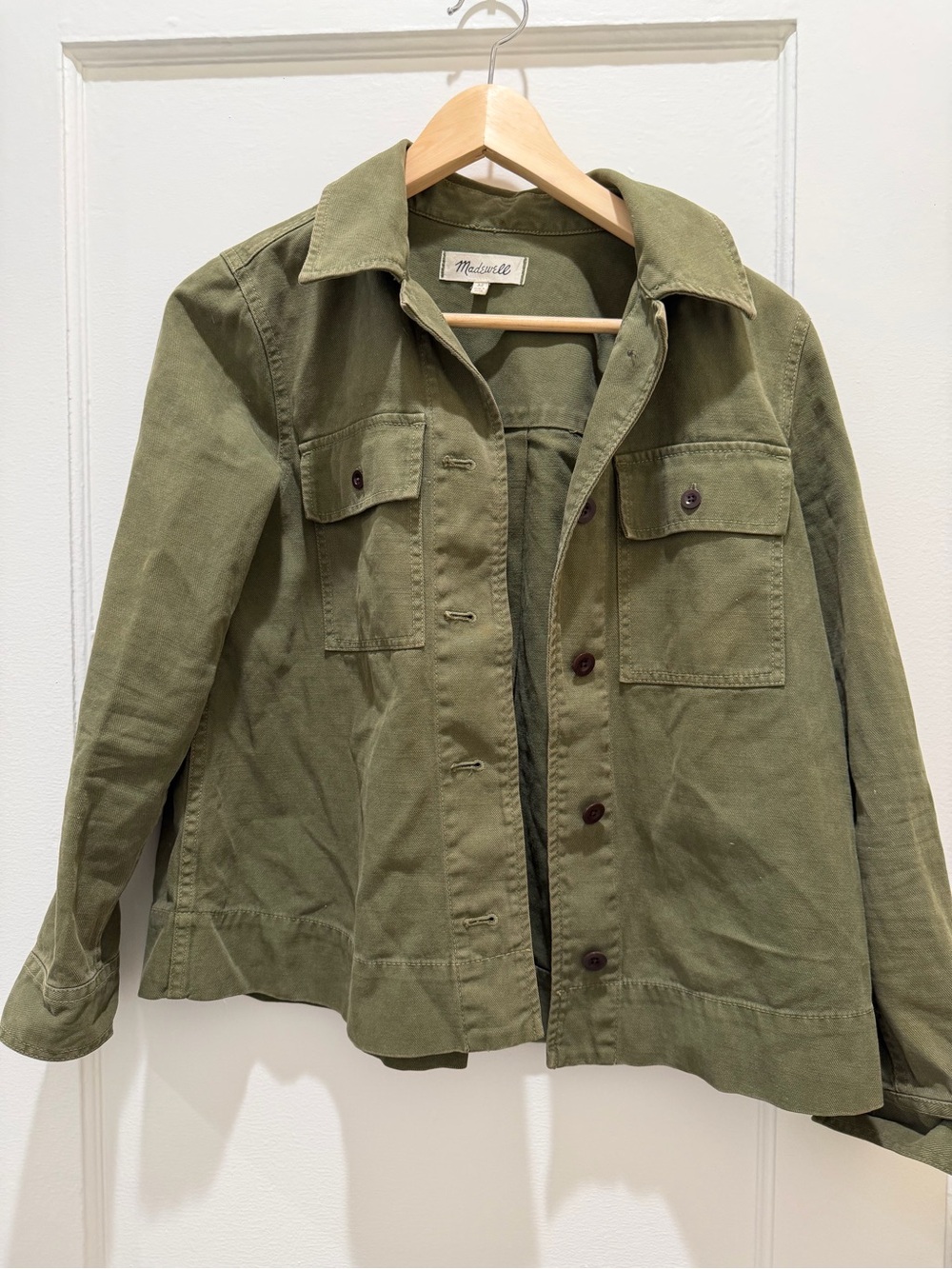 Madewell Olive Utility Field Swing Jacket
